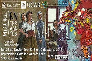 Asalto telegrama Cita Venezuela recibe la exposición “Miguel de Cervantes. El retablo de las  maravillas”.